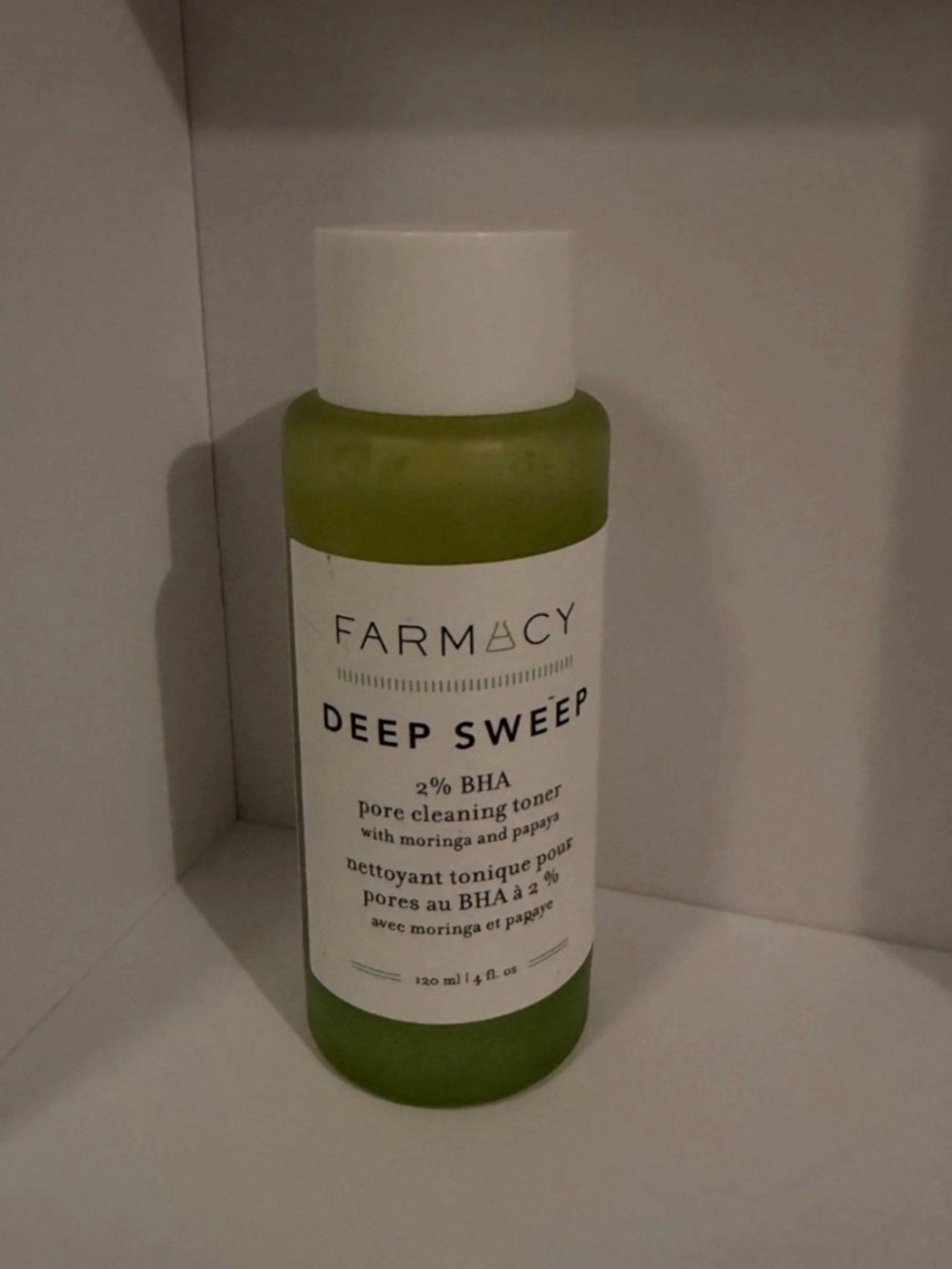 Farmacy Deep Sweep 2% BHA Pore Cleaning Toner with Moringa and Papaya 4 fl oz